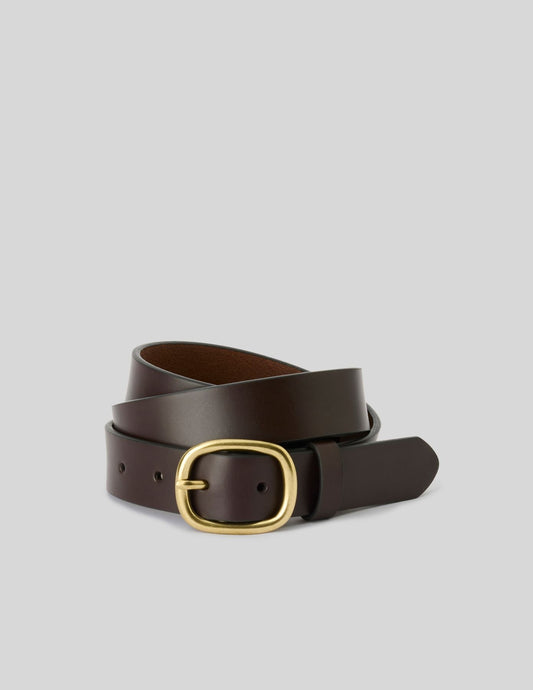 CEINTURE EN CUIR MARRON